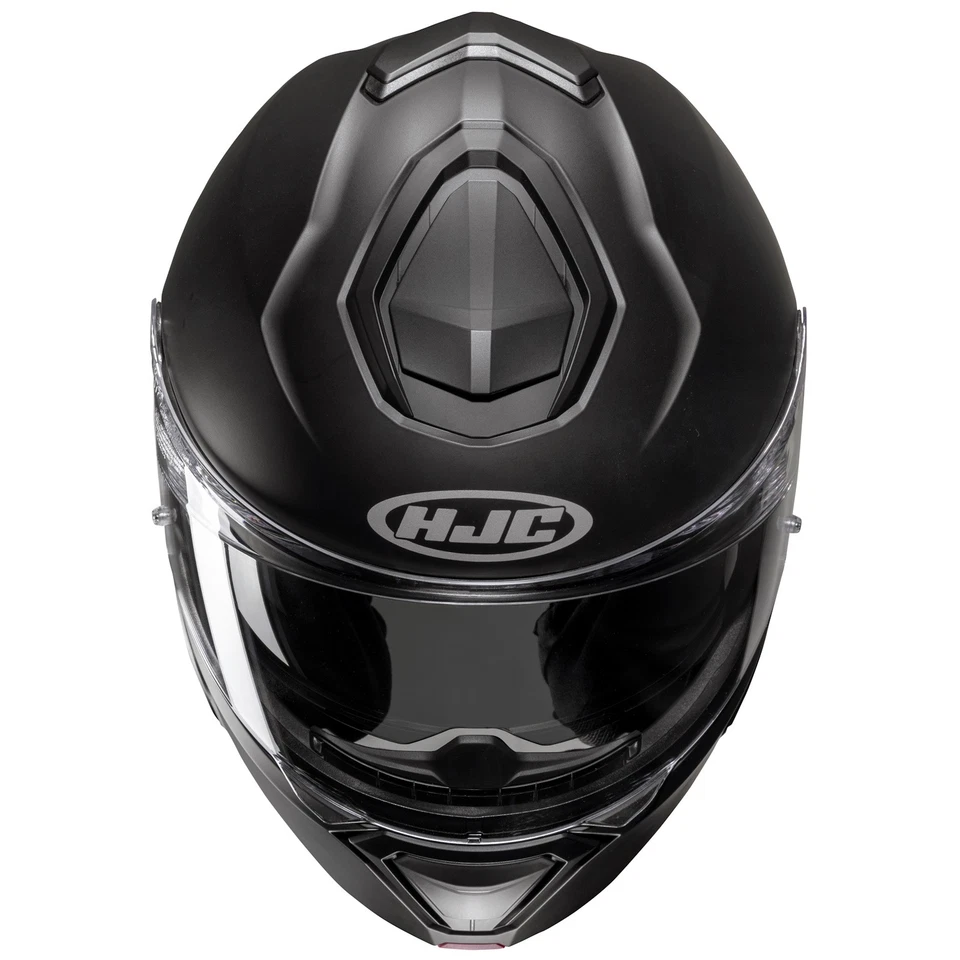 HJC i91 Solid semi matt schwarz Klapphelm Motorradhelm Helm Pinlock Sonnenblende - Bild 2 von 3