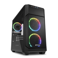 Sharkoon PC Gehäuse V1000 RGB Micro-ATX schwarz
