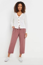 M&Co Women's Cropped Straight Leg Trousers