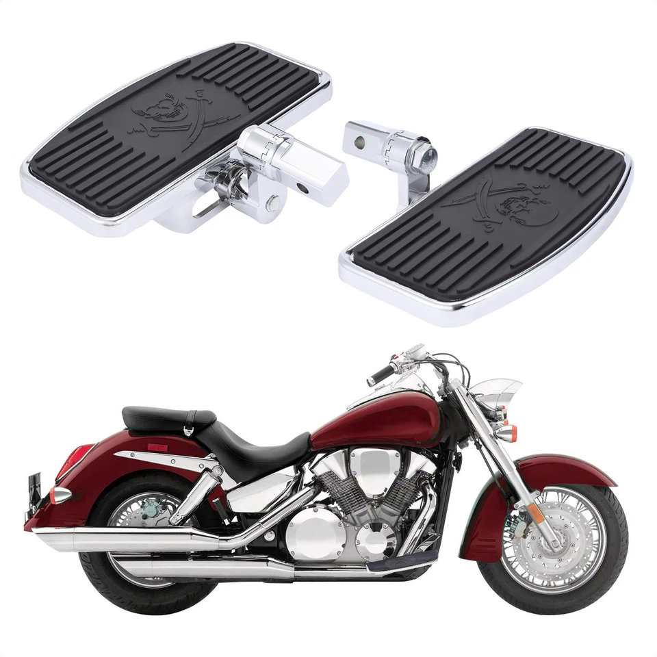 2x Adjustable Front Floorboards Flootboards For Suzuki Honda Yamaha Motorcycle - Image 2 of 4