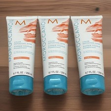 3 Pack MoroccanOil Colored Depositing Mask “CORAL” FULL SIZE NEW