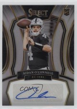 2023 Panini Select Rookie Signatures Silver Prizm /199 Aidan O'Connell Auto 12l4