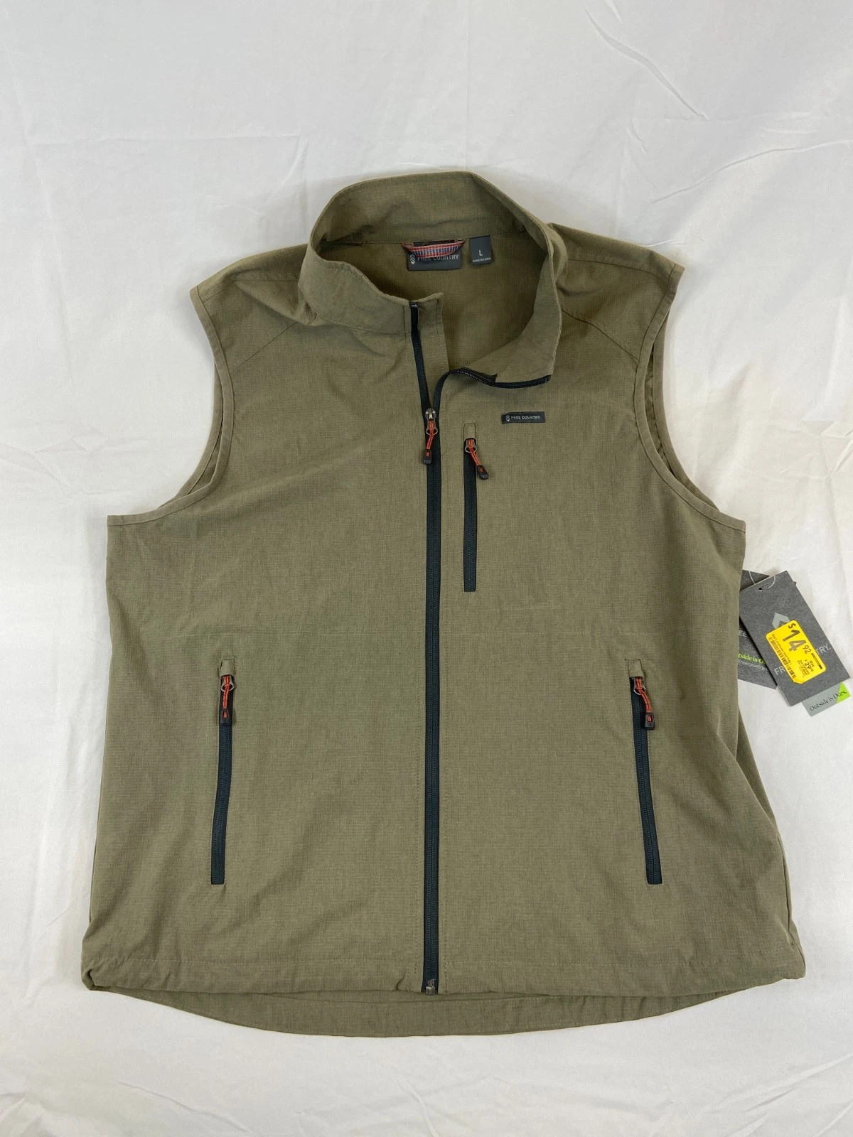Mens Free Country Vest Large Zipper Pockets Quick Dry NWT Brown Lightweight New
Opens in a new windo