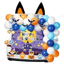 Halloween Trunk or Treat Car Decorations Kit Theme Trunk or Treat Car Blue Dog