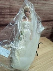 VTG Crochet Wedding Dress Veil Bouquet Barbie Mattel