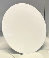 (2-Pack) Acrylic Circle Disc - 1/8" thick - White Opaque - 4" Diameter