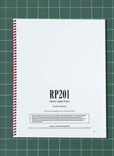 Roland RP201 — Owners Manual User Guide Instructions — 58 Pages — USA Made