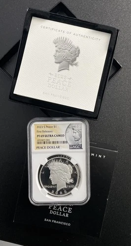 2023 S PEACE DOLLAR 1st RELEASES NGC PF69 ULTRA CAMEO