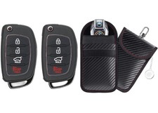 KEYS4LESS Keyless Entry Remote Flip Key Fob 2014-2017 Hyundai Sonata 4 w/Case