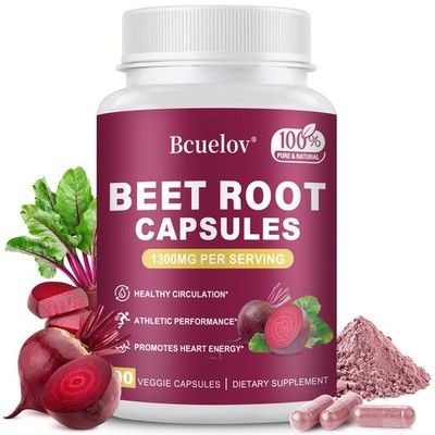 BeetRoot Extract,Energy Support Healthy Circulation Cognitive Support 90Capsules