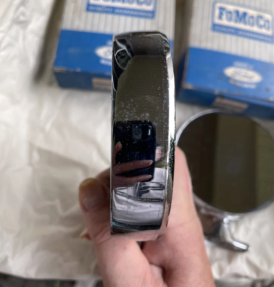 Espejo retrovisor exterior Fairlane Falcon Ranchero C5AZ-17696-A NOS Ford 1965 1966 Foto 3 de 4