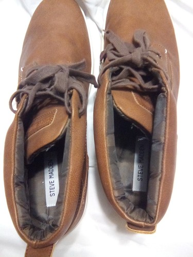 Stivaletti stringati Steve Madden Chukka uomo Frazier ecopelle taglia 12 - Foto 4 di 7