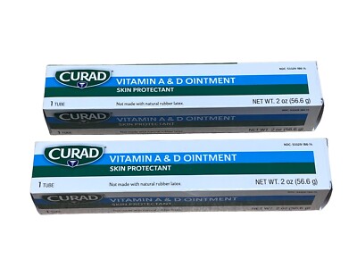 CURAD Vitamin A & D Ointment 2 oz - 2 PACK - CUR003501