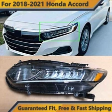 Halogen LED Headlight Assembly 33150TVAA01 for 2018 2020 Honda Accord Left Side