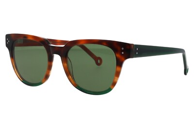 200  Green Brown Retro Hally & Son HS788 Style Moscot Lesca Sunglasses