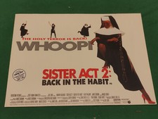 Sister Act 2 whoopi Goldberg Mini quad poster original cinema