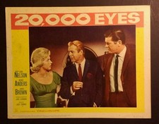20,000 Eyes 1960 Lobby Card Merry Anders James Brown 11x14 #5