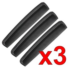 3 x Black Hair Comb - 6 Inch Hairstyling Barber Salon Mens Hairdressing
