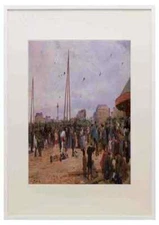 Gilbert Vg The Fairgrounds At Porte De Clignancourt A3 A4 Framed Print Picture