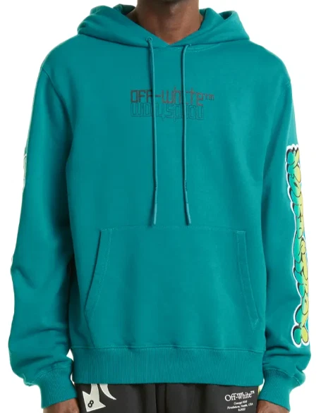 Off white shop hoodie blue