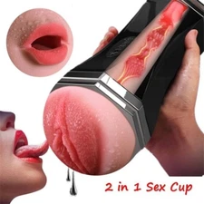 4D Male-Fully-Automatic-Masturbaters HandsFree Electric-Stroker-Cup- Lubricants