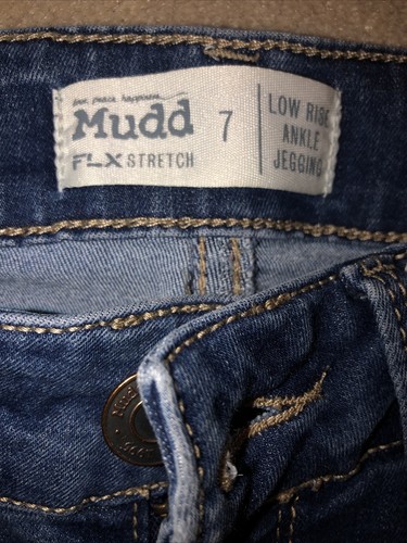 Mudd Damen Flex Stretch niedrige Knöchel Jegging Distressed Jeans Größe 7 - Bild 6 von 13