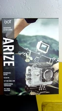 NEW  iJoy ARIZE Waterproof Action Camera, 1080p/720p/30fps, Rechargeable Battery