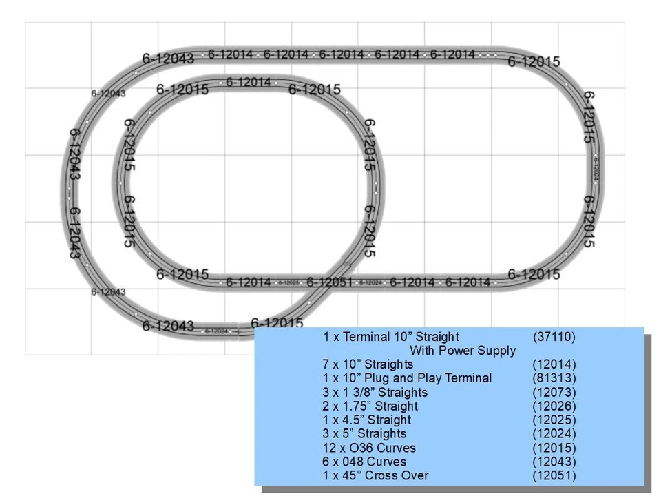 LIONEL LIONCHIEF TWICE AROUND FASTRACK TRAIN TRACK LAYOUT O GAUGE inner loop NEW - Image 2 of 4