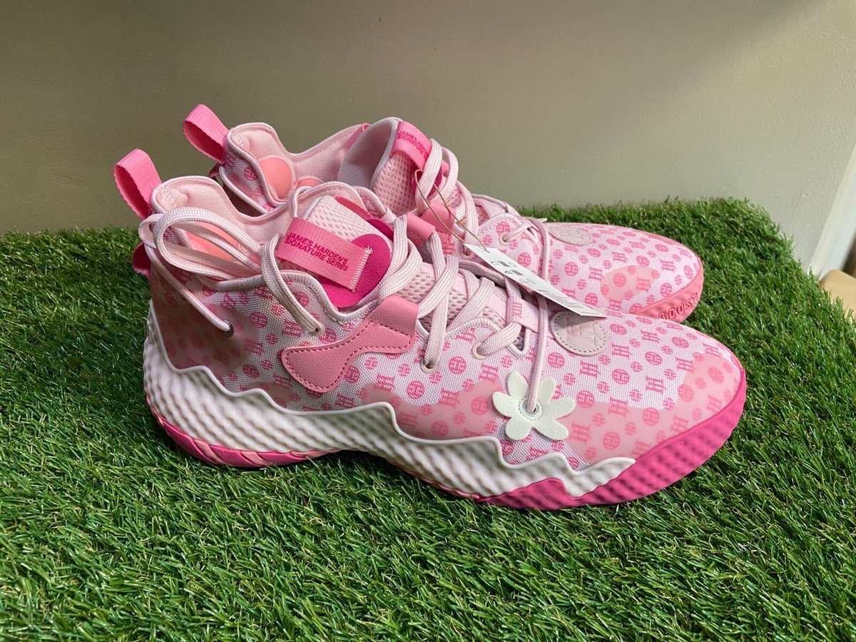 Adidas Harden Vol. 6 Monogram Pink White Basketball Shoes GW9033