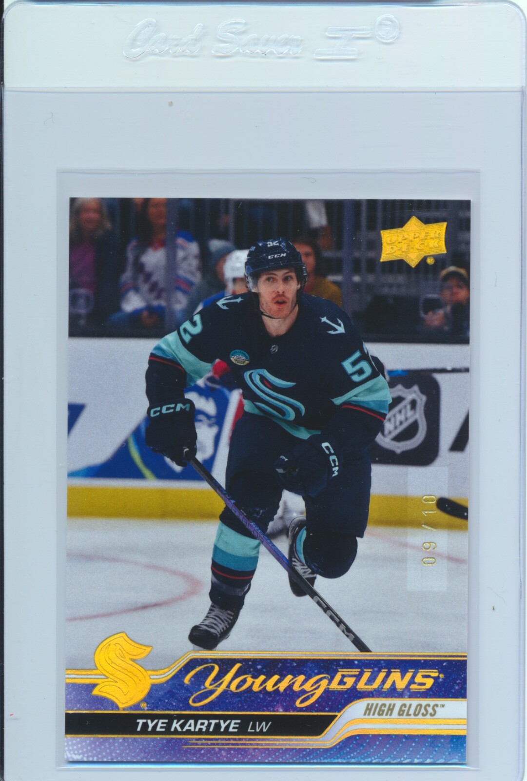 2023 UPPER DECK TYE KARTYE #465 HIGH GLOSS YOUNG GUNS ROOKIE /10!