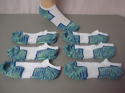 New Hue Breathable Top Arch Support No Show Socks One Size Multi 6 Pair #736J