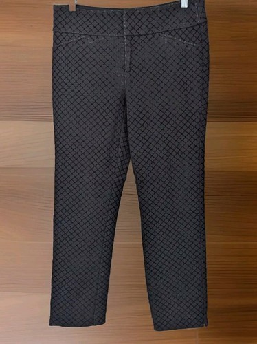 Pantalon Crop Noir Charter Club - Taille 8 - Coupe Droite - Très Bon état Occasion