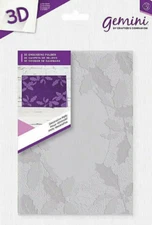 Crafter's Companion 3D Embossing Folder - Decorative Holly New
