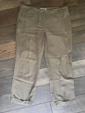 Ann Taylor LOFT Brown Cropped Capri pants - Women's Size 12