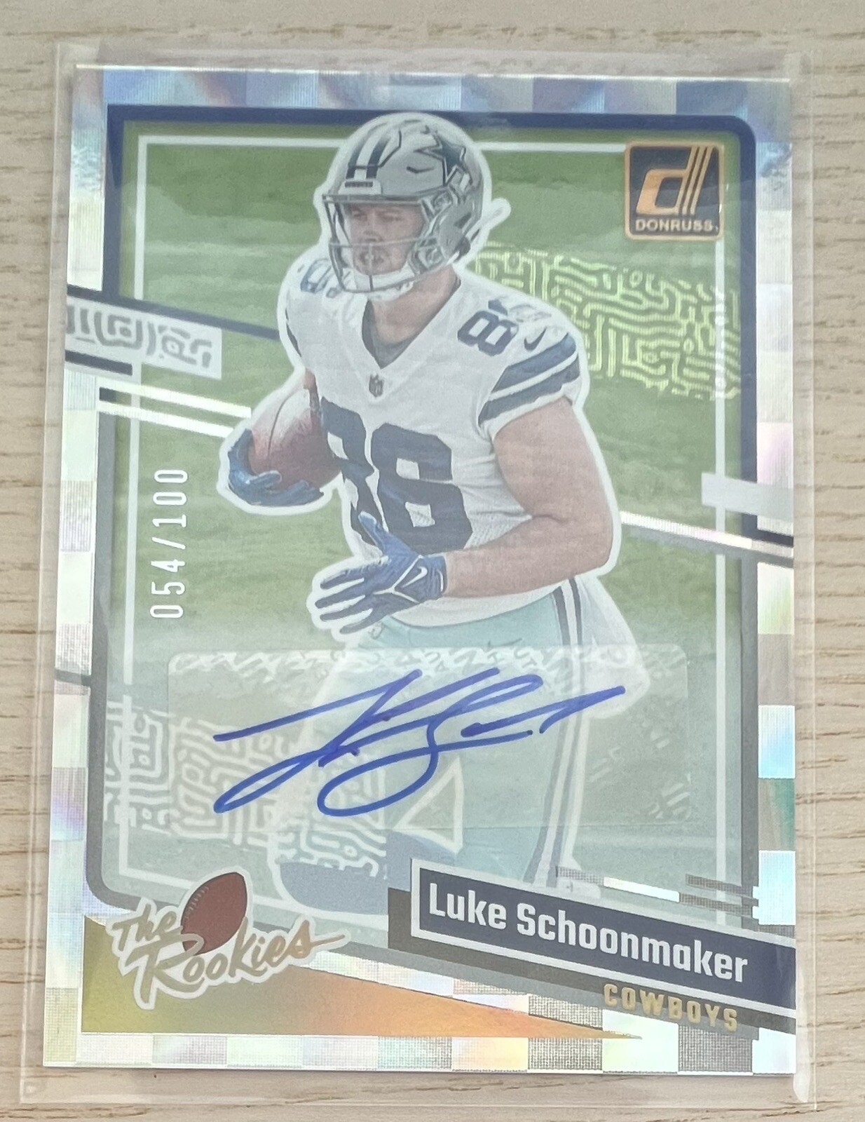 Luke Schoonmaker The Rookies Auto /100 #18 SP 2023 PANINI DONRUSS