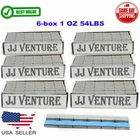 6 BOX 1 OZ GRAY WHEEL WEIGHTS STICK-ON ADHESIVE TAPE 54 LBS LEAD-FREE 864 PIECES