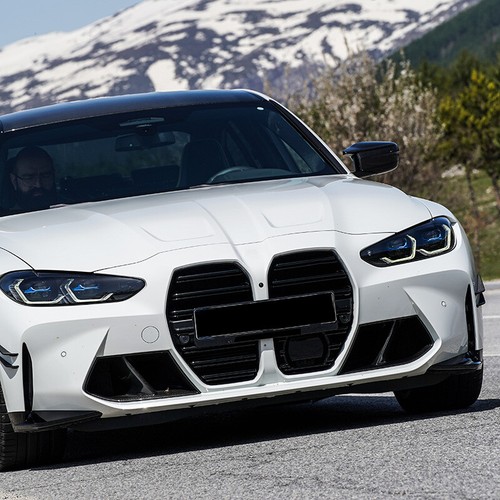 Carbon Black Front Bumper Lower Vent Grille For BMW M3 G80 M4 G82 G83 2021 -2024 - Foto 2 di 10