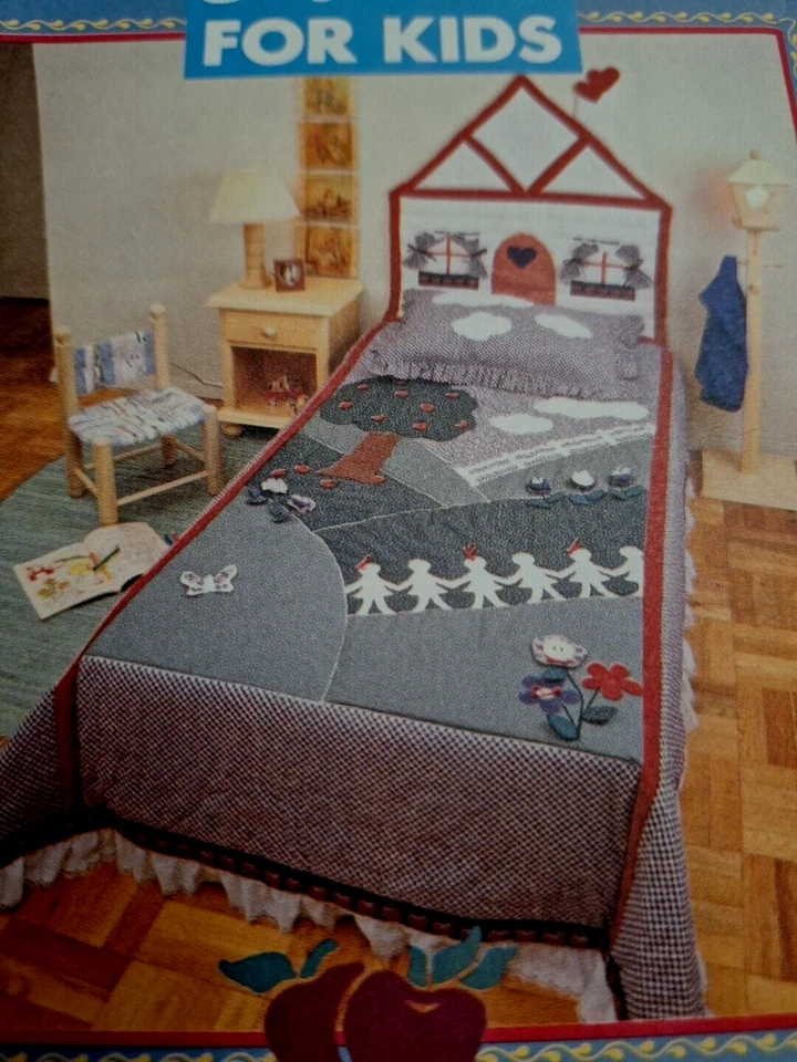 Quilt Twin Shams Wall Hang St Nicole Orchard 4687 Butterick Sewing Pattern UC - Image 2 of 4