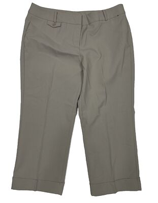 NWT New York & Company Women Size 10 (Measure 31x22) Beige Cuffed