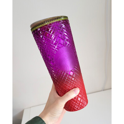 Starbucks Spring 2024 Jeweled Purple Red Ombre Shae Anthony
