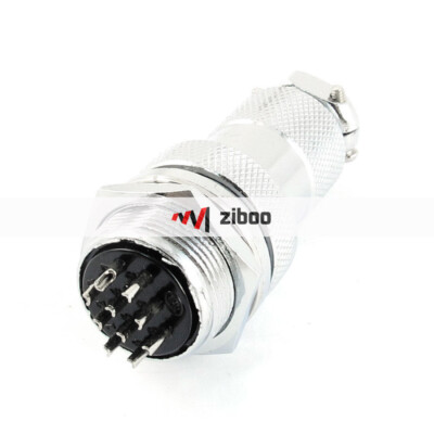 1xGX20-10 AC 250V 5A 19mm Thread Panel Mounting 10Pins AviationConnector Joint  