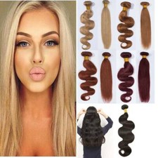 7A Brazilian Virgin Human Hair Extensions Weave Weft 3 Bundles Body Wave Ombre R