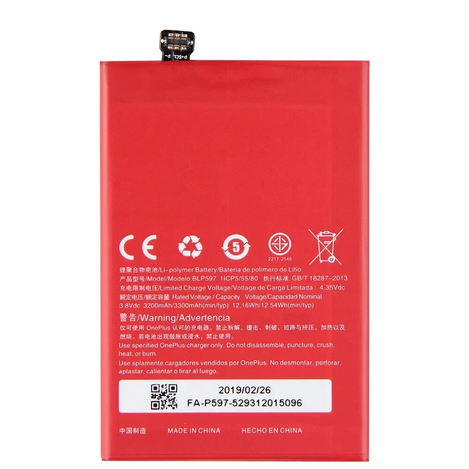 Nueva batería de repuesto para teléfono BLP597 para OnePlus 2 1+2 3200 mAh con herramientas gratuitas Foto 2 de 4