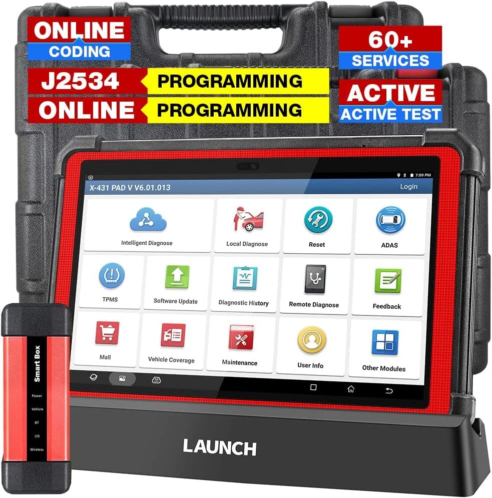 LAUNCH X431 PAD V PAD 5 PRO Diagnostic Scanner J2534 Online Programming Coding-image