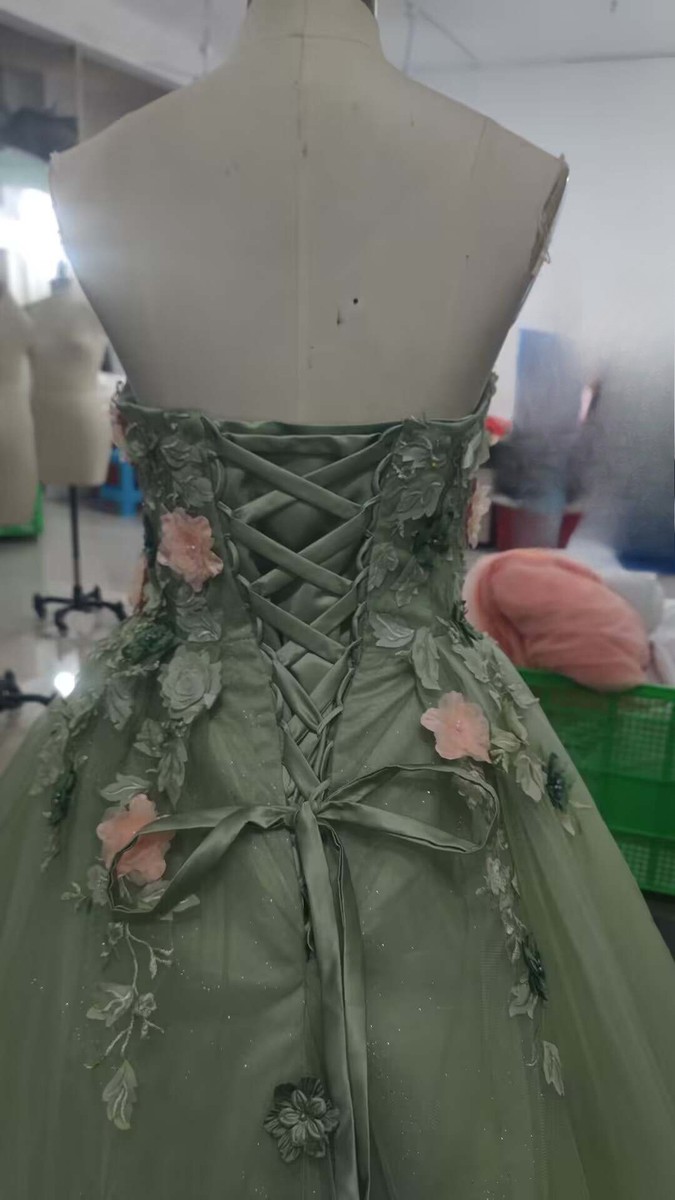 Light Green Quinceanera Dresses 3D Floral Beaded Party Ball Gowns Sweet 16 Dress | eBay Light Green Quinceanera Dresses 3D Floral Beaded Party Ball Gowns Sweet 16 Dress | eBay
