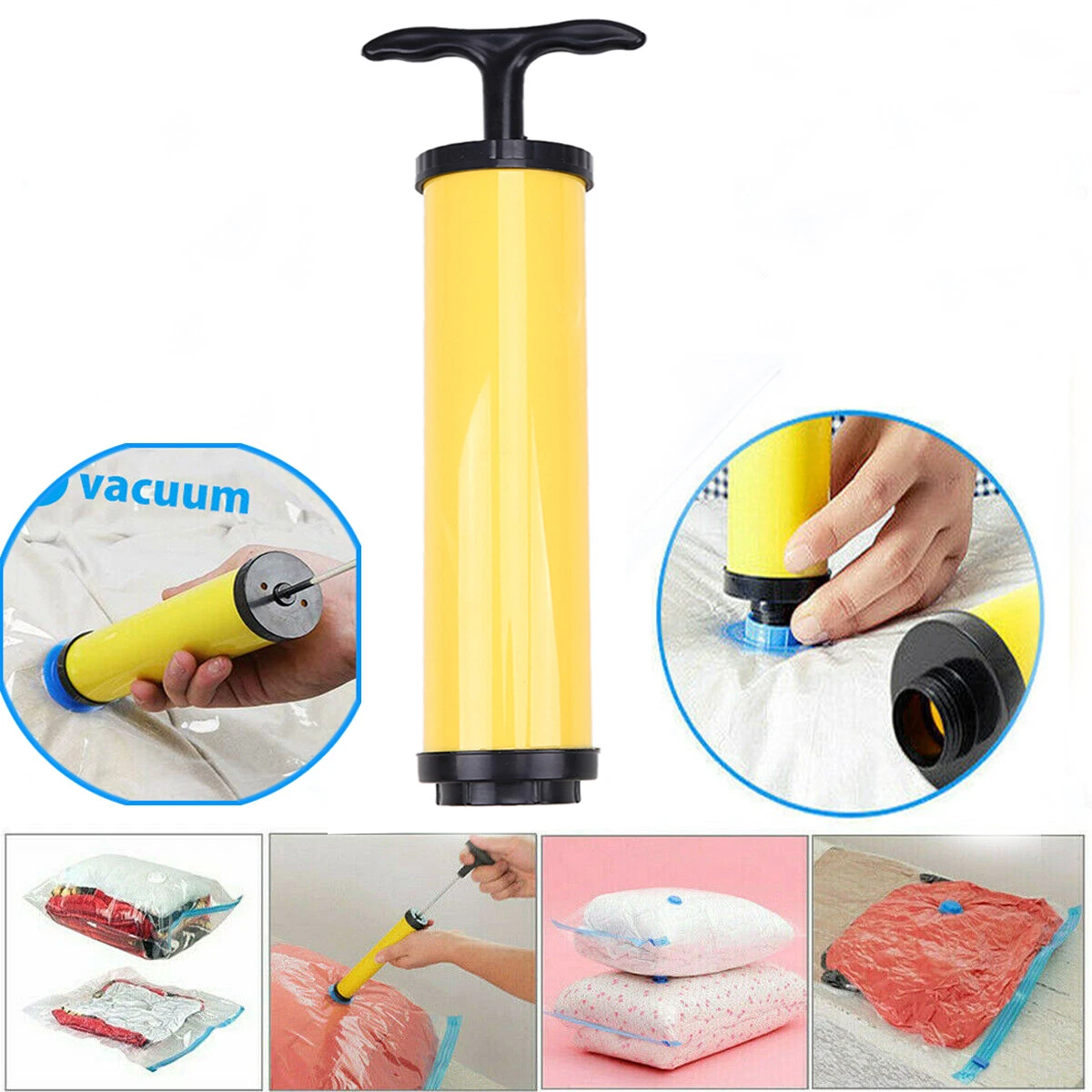 Hand Pump Vacuum Space Saver Saving Storage Bags Air