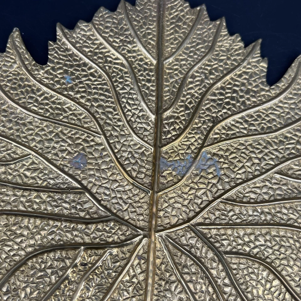 Aplique de pared de latón vintage Gatco hoja candelabro par 2 Boho Grandmillenial Foto 3 de 4