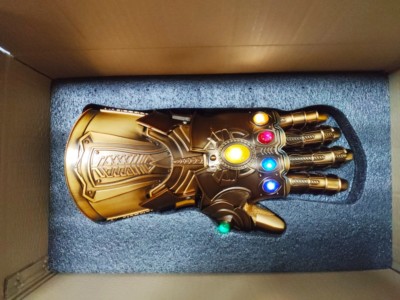 HCMY Thanos Infinity Gauntlet Full Metal 1:1 Wearable Cosplay Statue LED