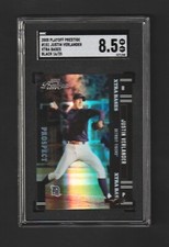 2005 Prestige XTra Bases Black JUSTIN VERLANDER RC #151 METS ~ SGC 8.5 ~ #/25