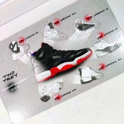 Size 14 - Air Jordan Jumpman Two Trey White Cherrywood Red for